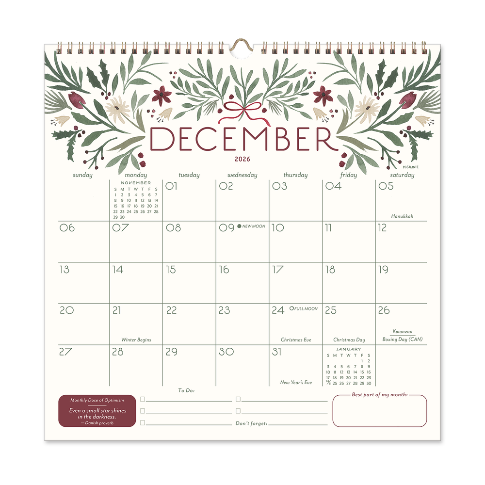 Garden Party | Classic Grid Calendar (SWC94863) — Seedlings